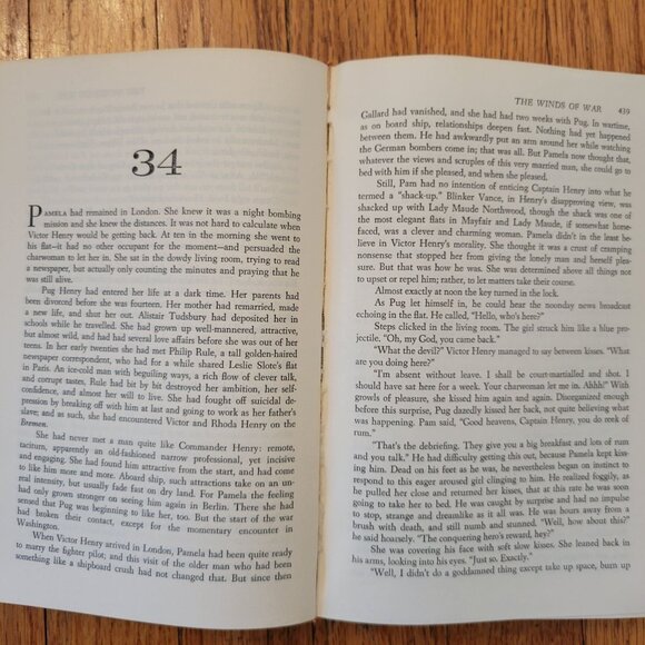 Herman Wouk The Winds Of War Red Hardcover Classic Edition 1971 Little Brown - Picture 11 of 11